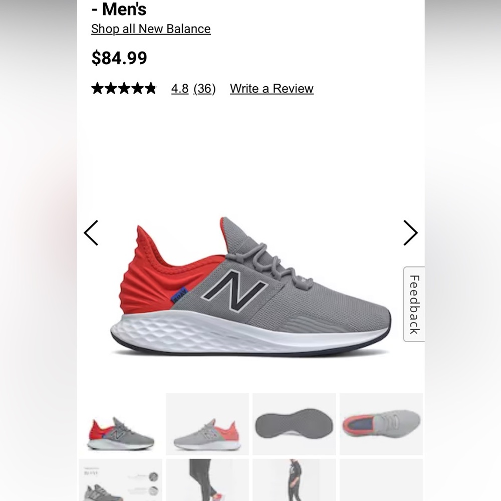 Men’s New Balance Roav size 10, like new worn once